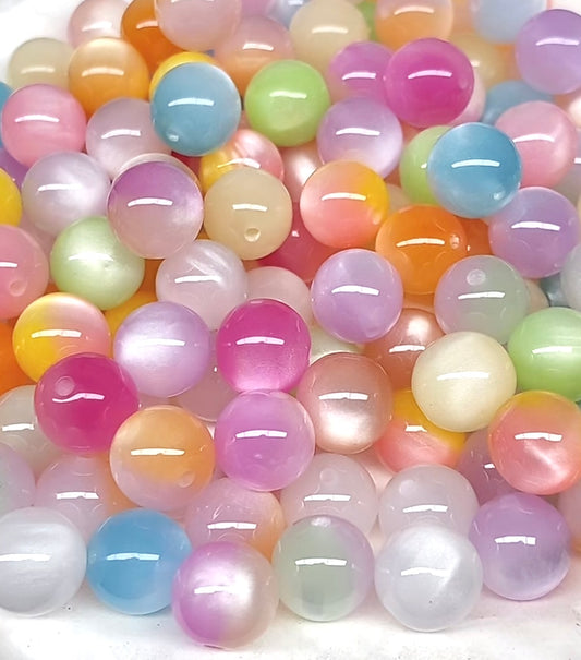 D24. 12mm resin cateye bead