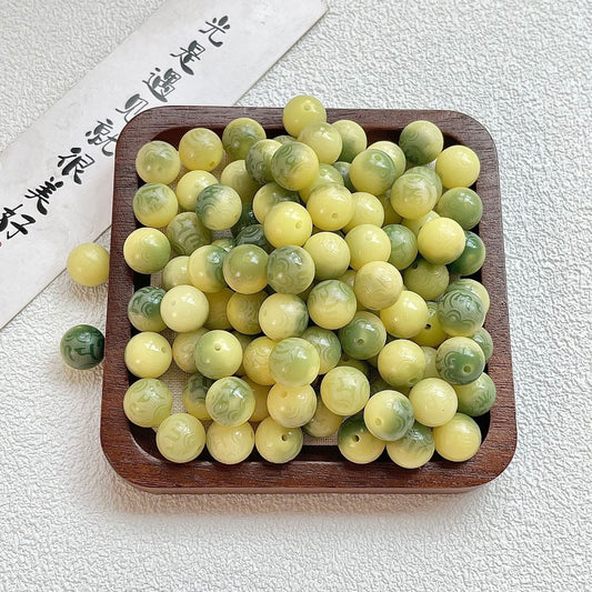 D13.Green grape bodhi bead